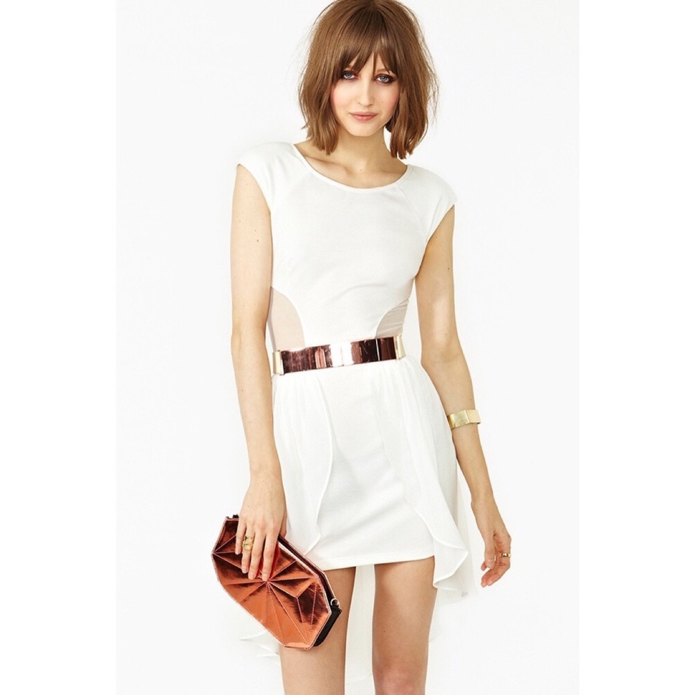 NastyGal Speed of Light White Angel Dress